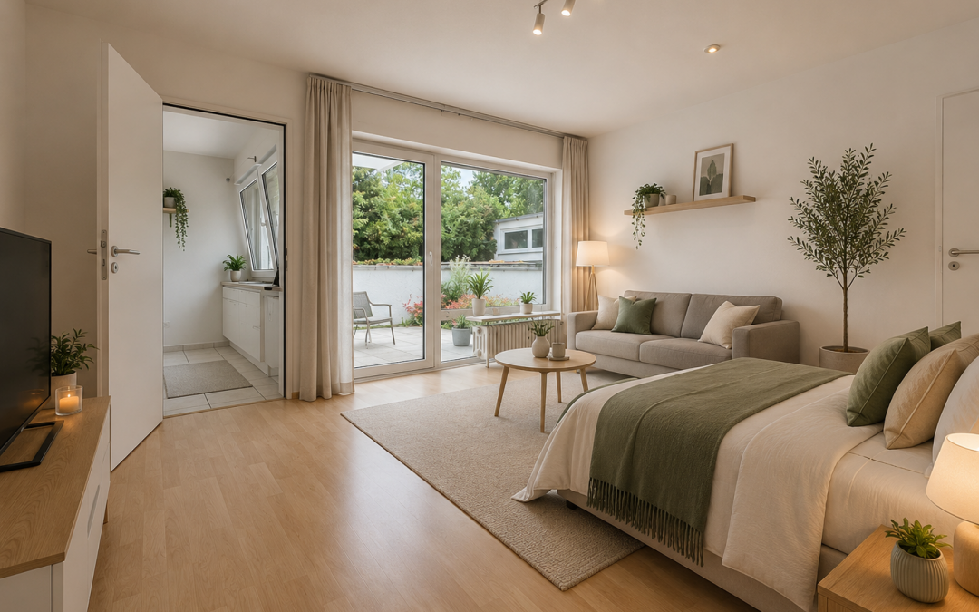 FREI: Charmante 1-ZKB-EG-Wohnung mit wunderbarer Terrasse, ruhige Lage, München, Pasing-Obermenzing